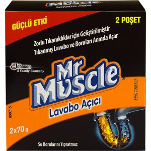 Mr Muscle granül Lavabo Açıcı 70 gr x 2 gr